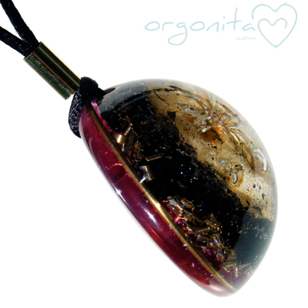 Orgonite de ORGONITA con flor natural de Prunus cerasifera o Pisardi
