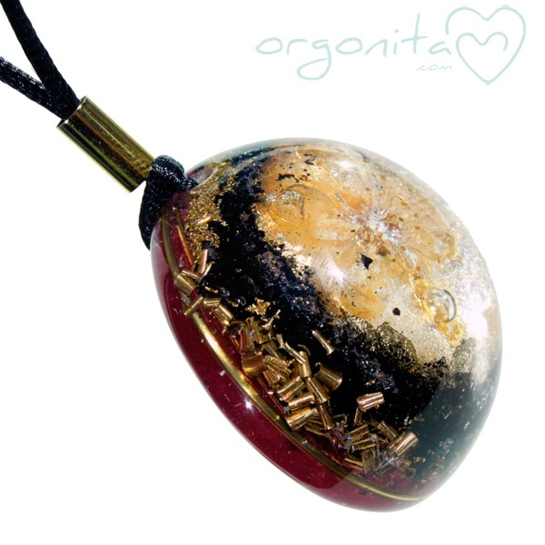 Orgonite de ORGONITA con flor natural de Prunus cerasifera o Pisardi