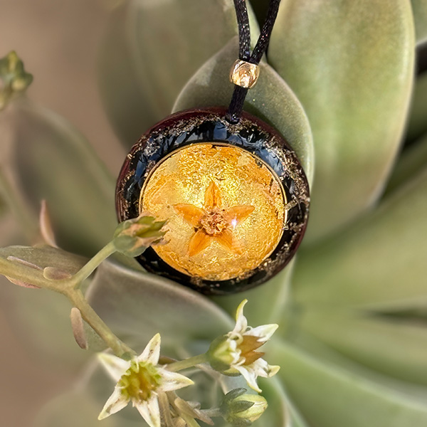 Orgonita con Flor natural