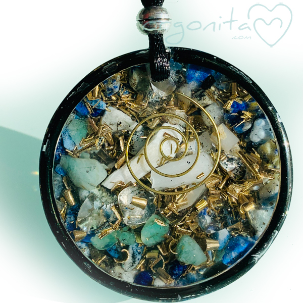 Comprar colgante de orgonita con yinyang bonsai y arbol de la vida